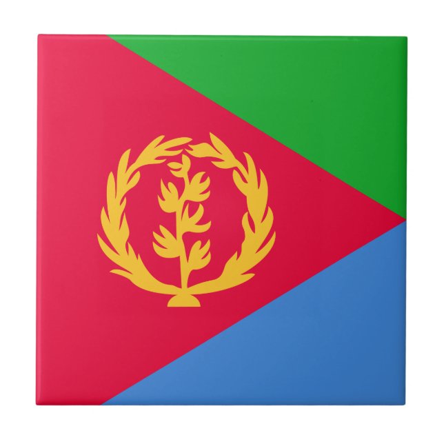 Eritrea Flag Tile (Front)