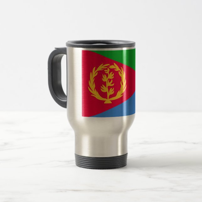 Eritrea Flag Travel Mug (Front Left)