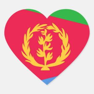 eritrea heart sticker