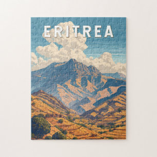 Eritrea Illustration Travel Art Vintage Jigsaw Puzzle