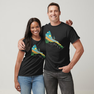 Eritrea Landscape Map Art T-Shirt