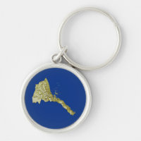 Eritrea Map Keychain