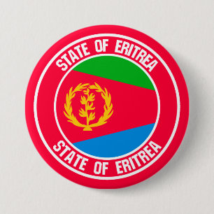 Eritrea Round Emblem 7.5 Cm Round Badge