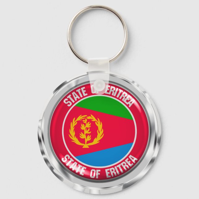 Eritrea Round Emblem Key Ring (Front)