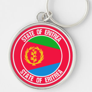 Eritrea Round Emblem Key Ring