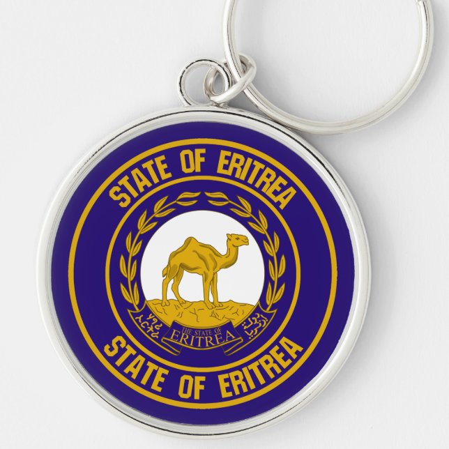 Eritrea  Round Emblem Key Ring (Front)