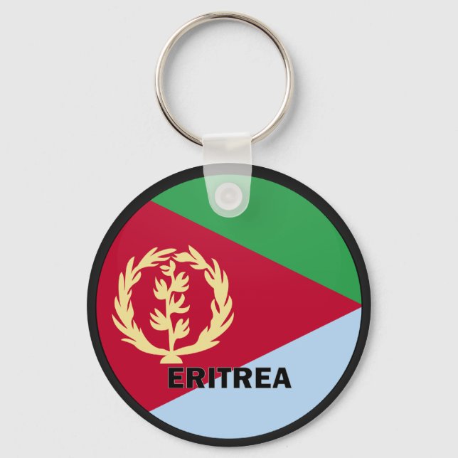 Eritrea Roundel quality Flag Key Ring (Front)
