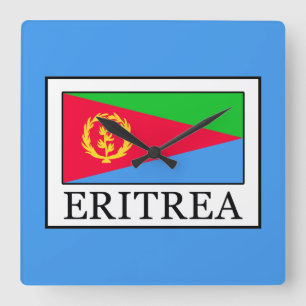 Eritrea Square Wall Clock