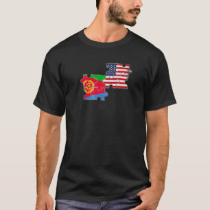 Eritrea USA Eritrean American Flag   T-Shirt