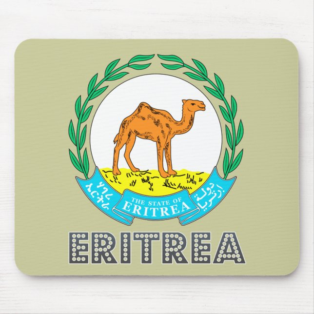 Eritrean Emblem Mouse Mat (Front)