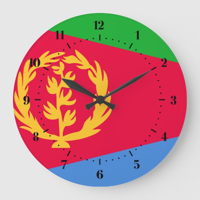 Eritrean flag Clocks (Front)