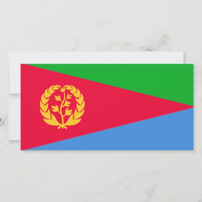 Eritrean Flag (Eritrea) Card (Front)