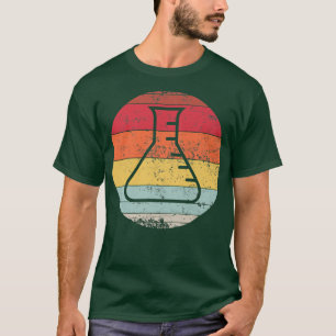 Erlenmeyer Flask Chemistry Science Vintage Retro D T-Shirt