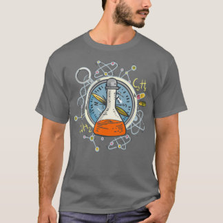 Erlenmeyer Flask Test Tube Chemistry Science T-Shirt