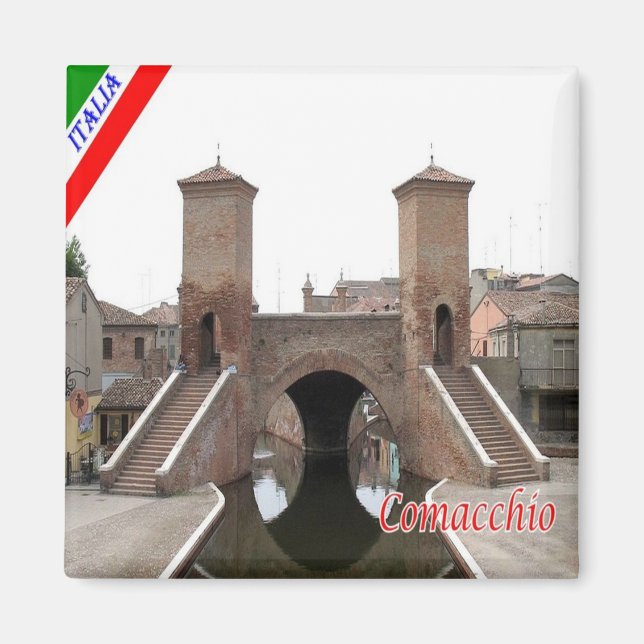ERM003 COMACCHIO, Emilia Romagna Italy, Fridge  Magnet (Front)