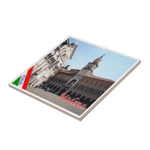 ERM010 MODENA, Town Hall And Cathedral, Tile