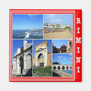 ERM024 RIMINI,  Italy, Mosaic, Fridge Magnet