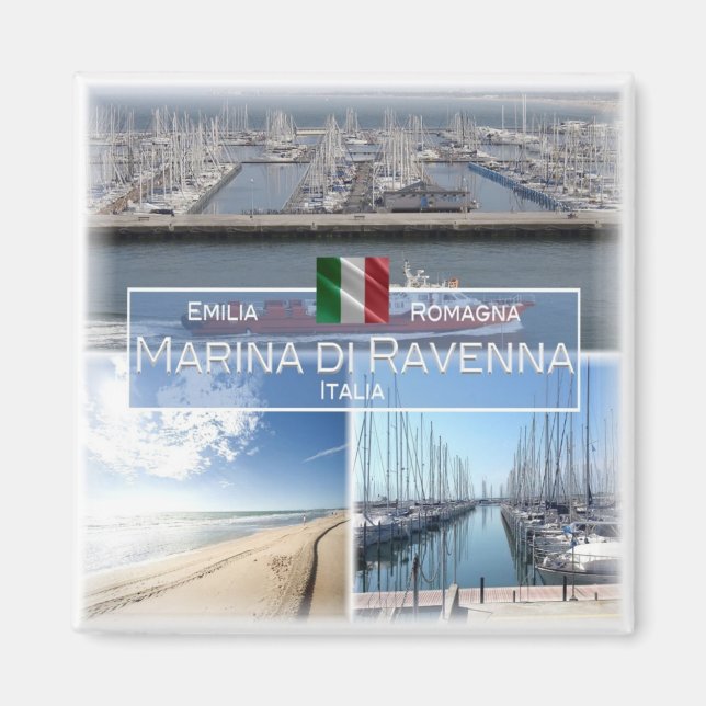 ERM038 MARINA DI RAVENNA, Italy, Fridge Magnet (Front)