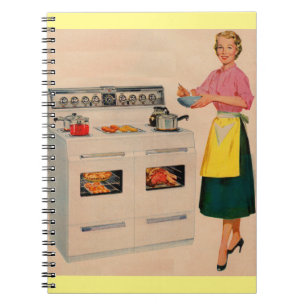 Erma and her double-barrelled oven notebook