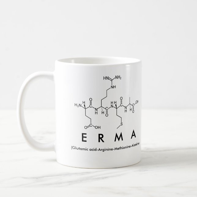 Erma peptide name mug (Left)