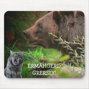 Ermahgerd Gersley! Cat Meme Mouse Mat