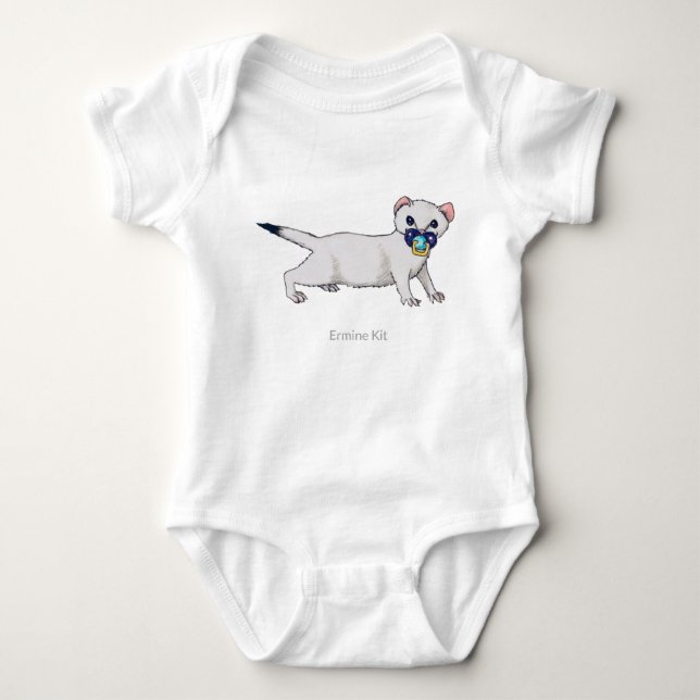 Ermine Kit Baby Bodysuit (Front)