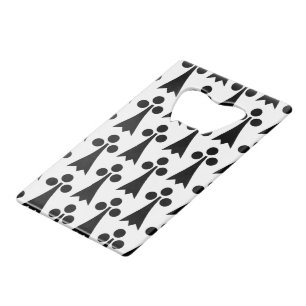Ermine Pattern, Mediaeval Pattern, Black on White