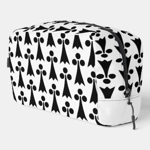 Ermine Pattern, Mediaeval Pattern, Black on White Dopp Kit