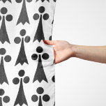 Ermine Pattern, Mediaeval Pattern, Black on White Scarf<br><div class="desc">Elegant,  stylish and sophisticated ermine pattern in black and white colour. Modern and trendy gift,  perfect for the geometric pattern lover in your life.</div>
