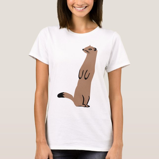 Ermine - Stoat - Weasel T-Shirt (Front)