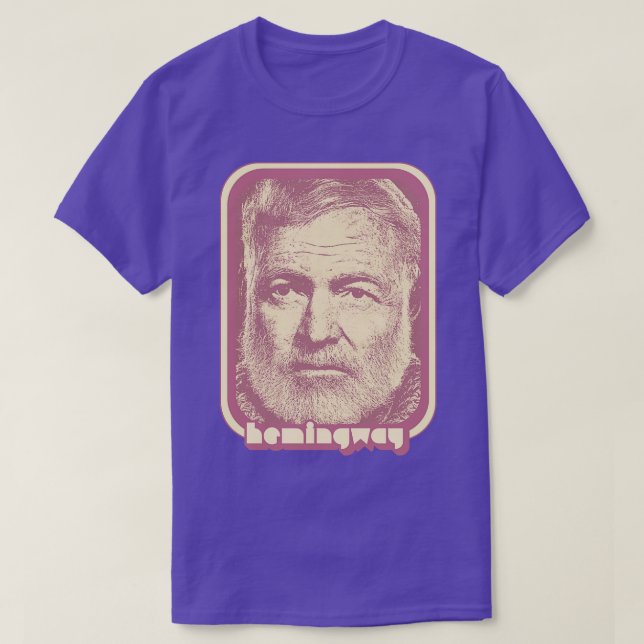 Ernest Hemingway Retro Aesthetic Fan Art Gift T-Shirt (Design Front)