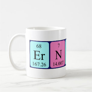 Ernestina periodic table name mug