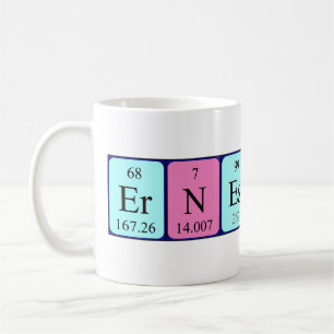 Ernestina periodic table name mug