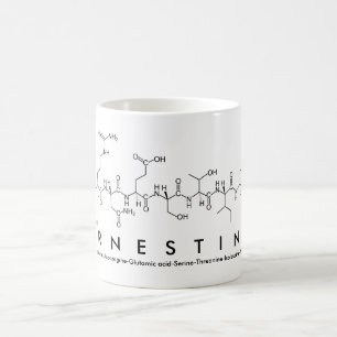 Ernestine peptide name mug