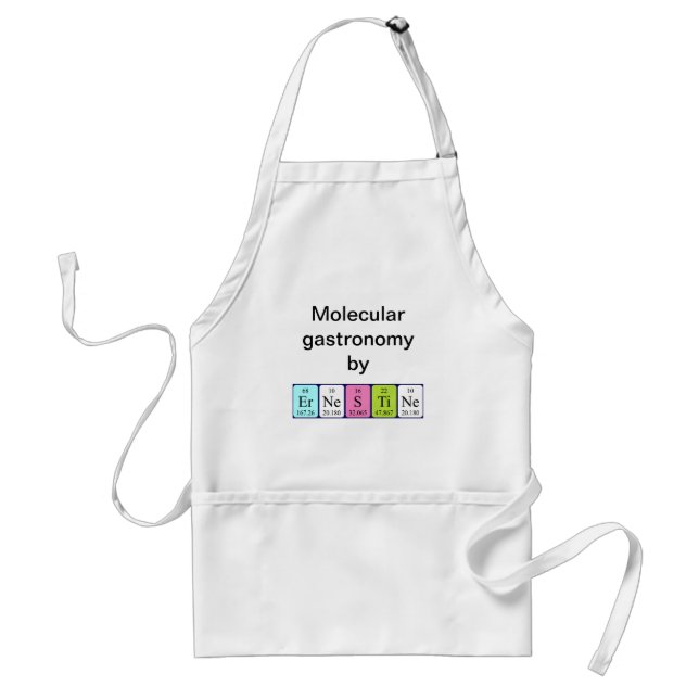 Ernestine periodic table name apron (Front)