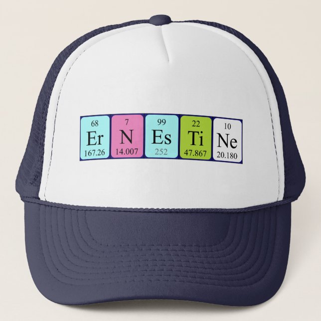 Ernestine periodic table name hat (Front)