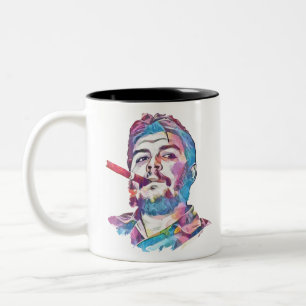 Ernesto Che Guevara Smoking Cigar Two-Tone Coffee Mug