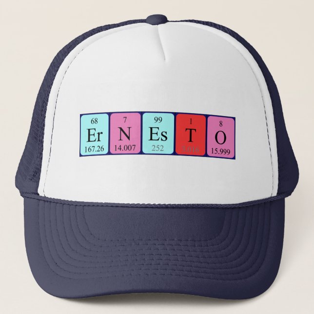 Ernesto periodic table name hat (Front)