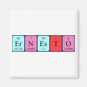 Ernesto periodic table name magnet