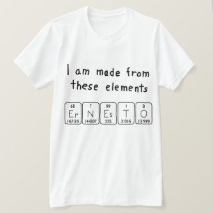 Ernesto periodic table name shirt