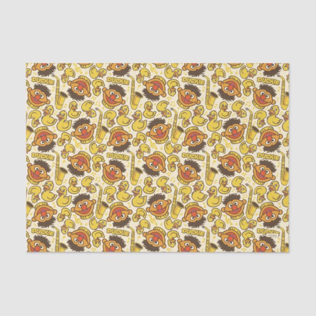 Ernie and Rubber Duckie Pattern Tissue Paper (Front)