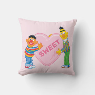 Ernie & Bert Big Valentine's Heart Cushion