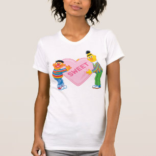 Ernie & Bert Big Valentine's Heart T-Shirt