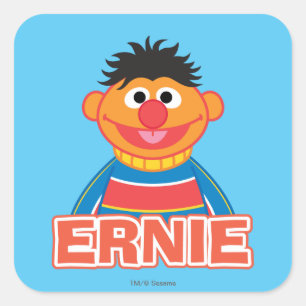 Ernie Classic Style Square Sticker