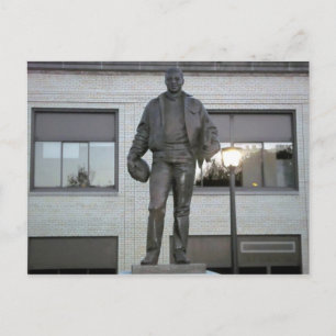 Ernie Davis Memorial Statue in Elmira, NY Postcard