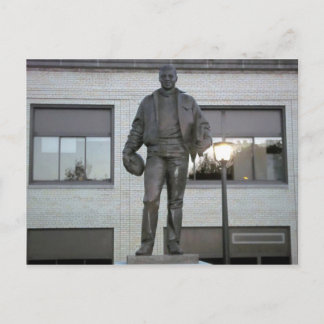 Ernie Davis Memorial Statue in Elmira, NY Postcard