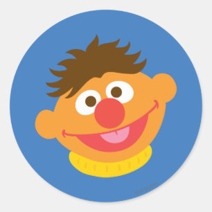 Ernie Face Classic Round Sticker