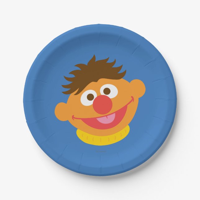 Ernie Face Paper Plate (Front)