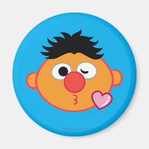 Ernie Face Throwing a Kiss Magnet
