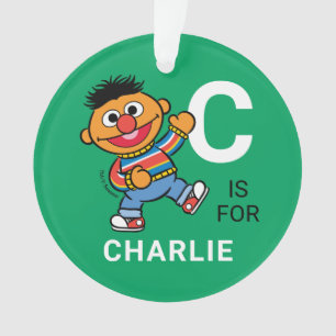 Ernie Personalised Name with Photo Ornament